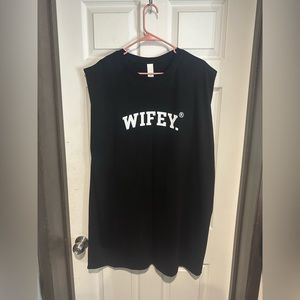 Size XL wifey t shirt dress